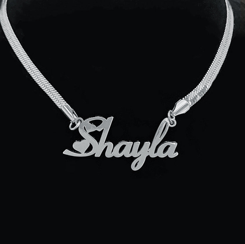 Name Snake Chain Necklace