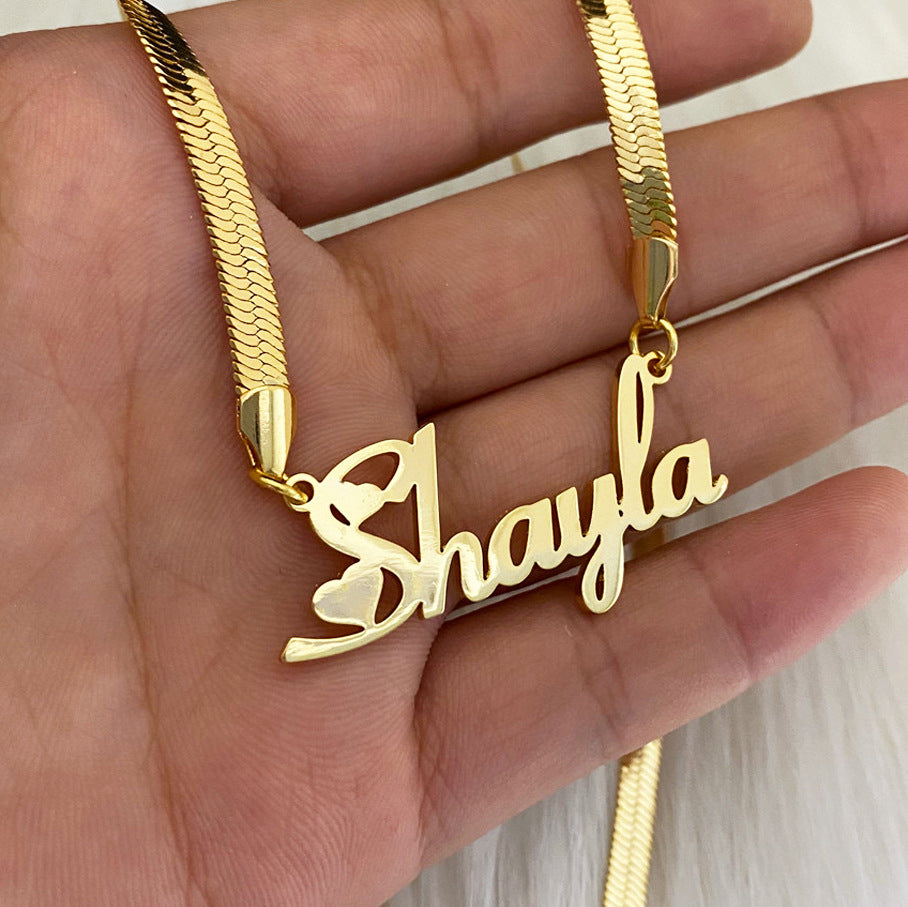 Name Snake Chain Necklace