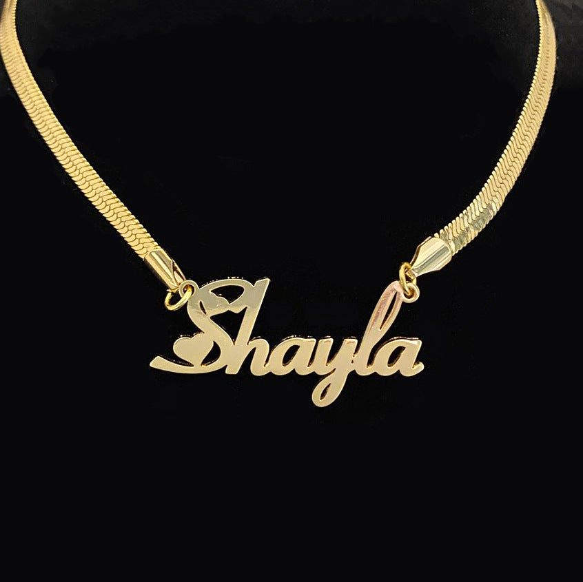 Name Snake Chain Necklace