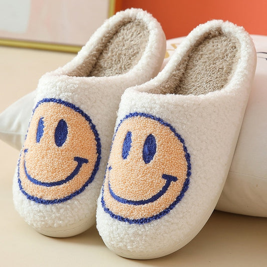 Smiley Fluffy Slippers