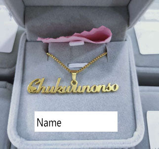 Cursive Name Plate Necklace II