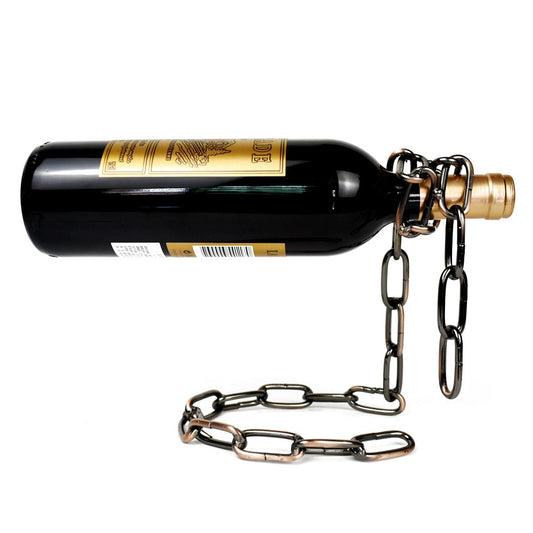 Metal Chain Illusion Wine Rack